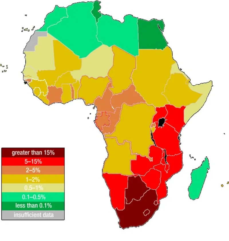 Sub-Saharan Africa Still Carries Most of the World's HIV Burden, Though the Numbers Have Shifted